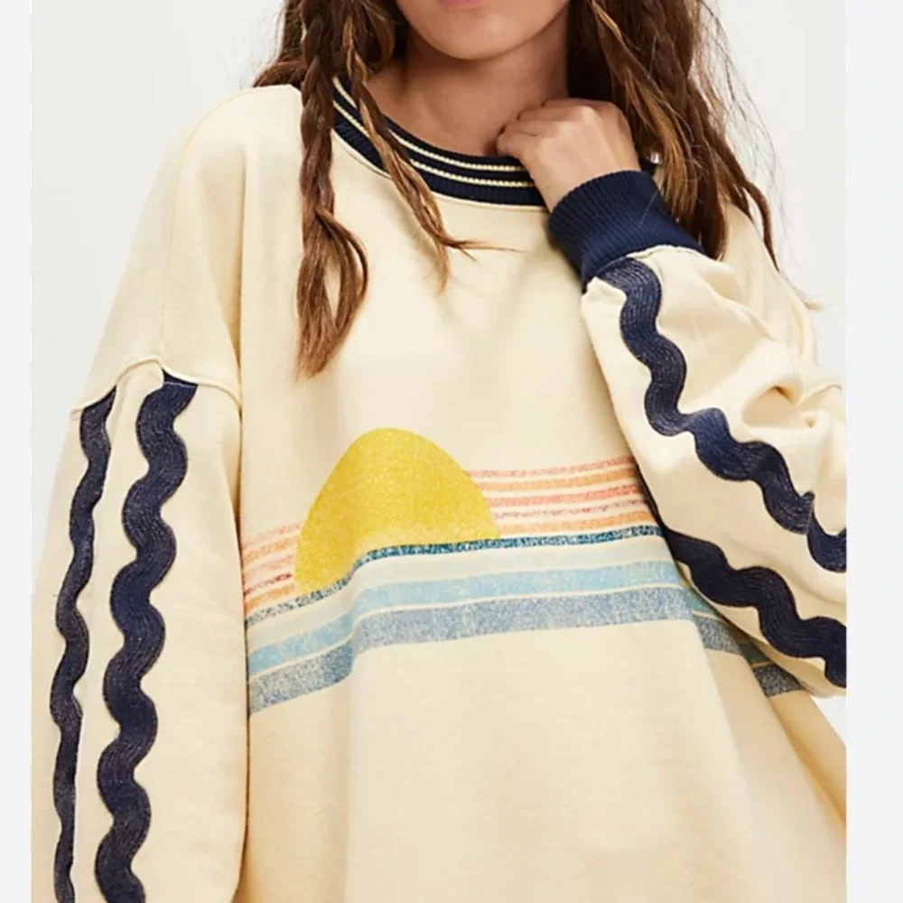 Boardwalk Top Sweatshirt 
FP
NWOT
Light Yellow - Picture 5 of 11